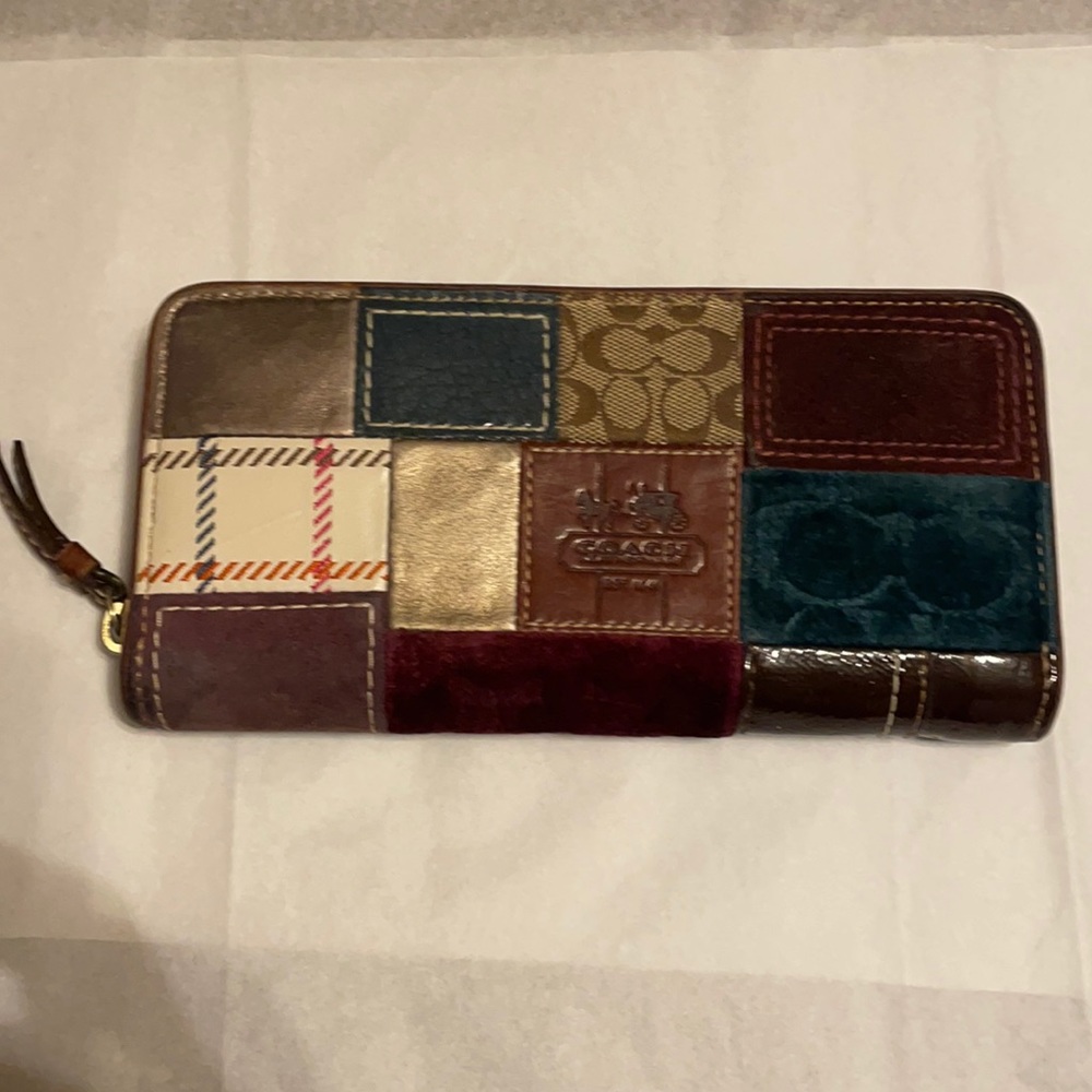 Coach zippered wallet
